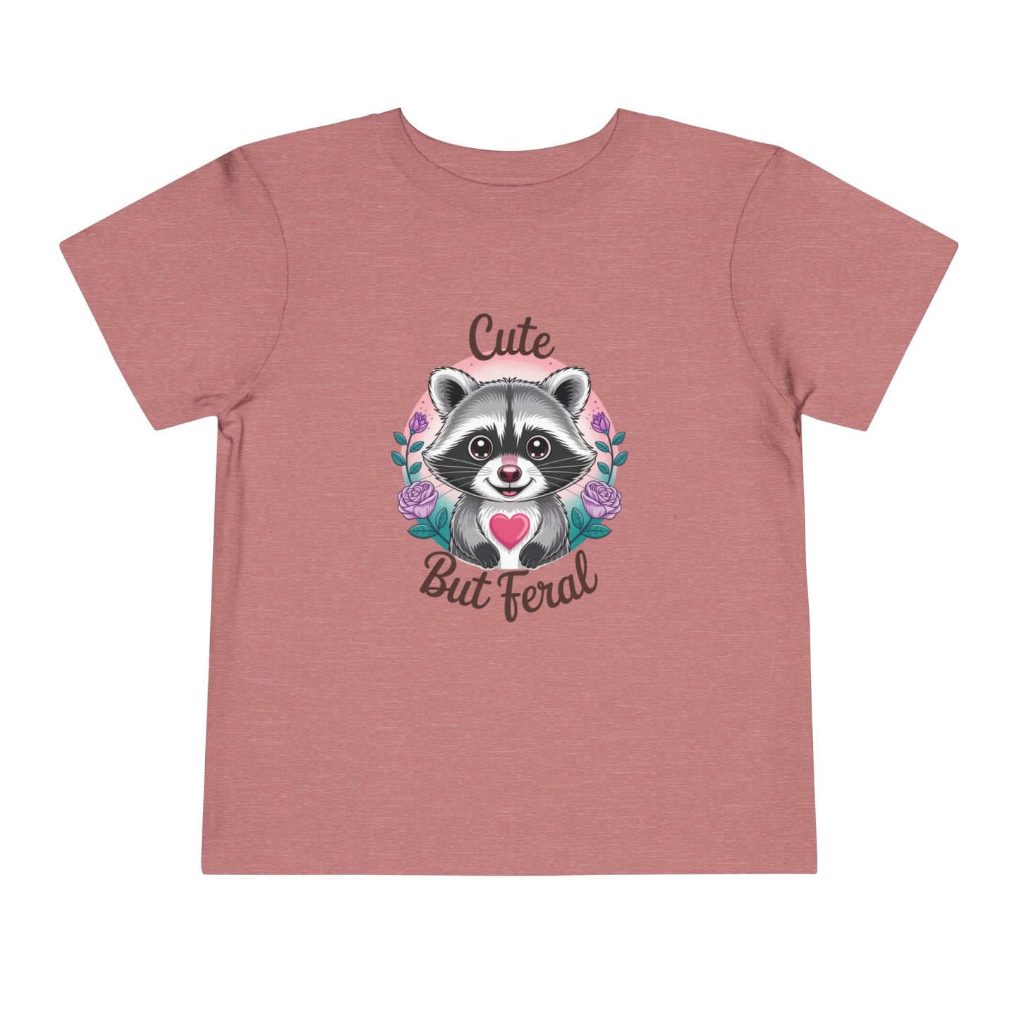 Toddler Tee - Animal / Racoon - Cute but Feral (01)