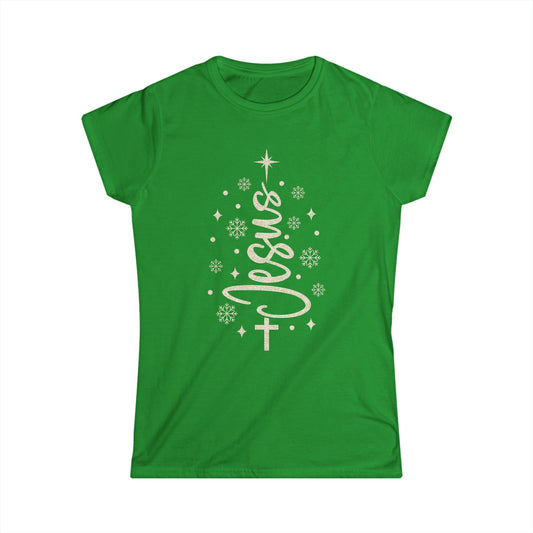 Female T-Shirt - Christmas - Jesus Tree (01b)