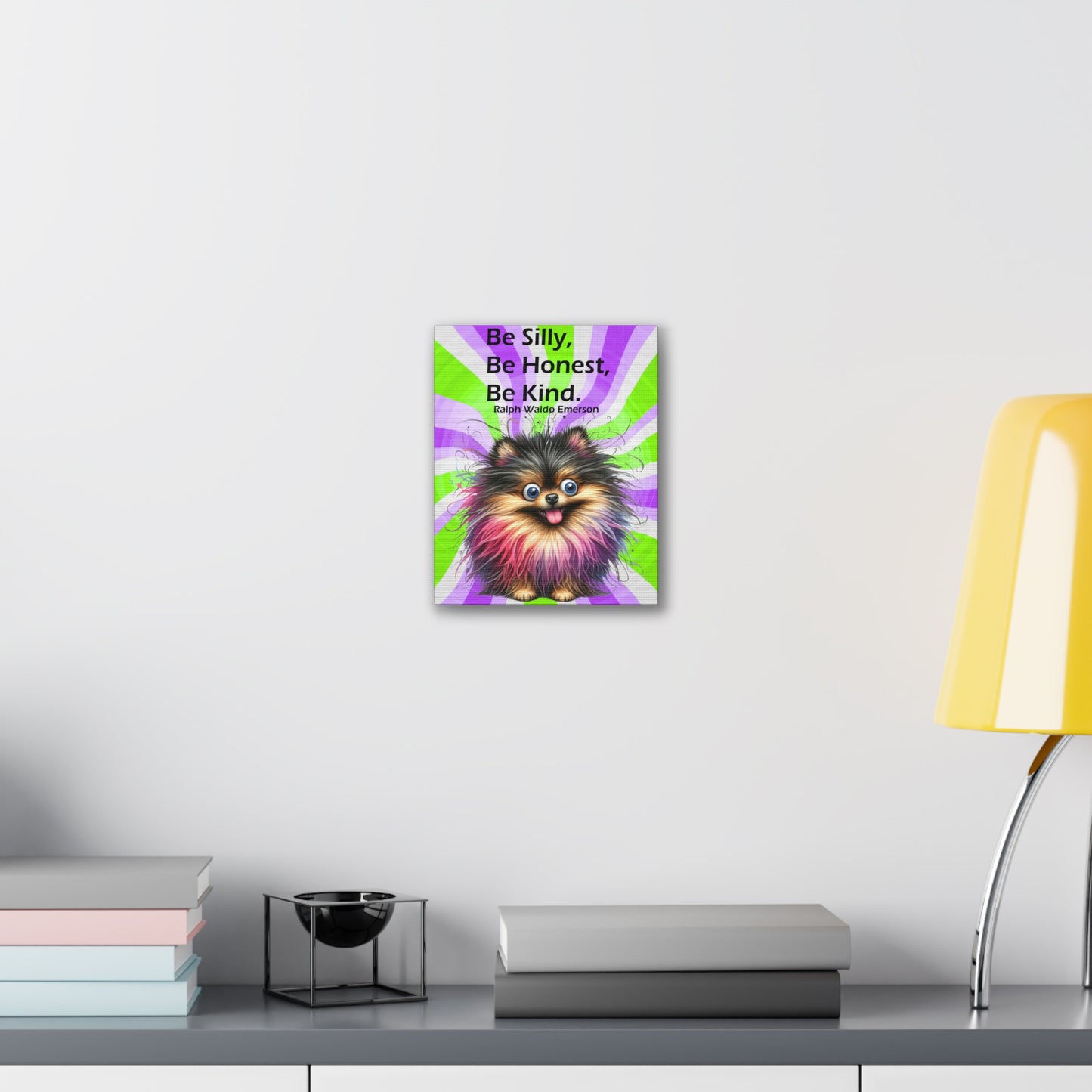 Canvas Art - Inspiring - Be Silly, Be Honest, Be Kind - Dog 02
