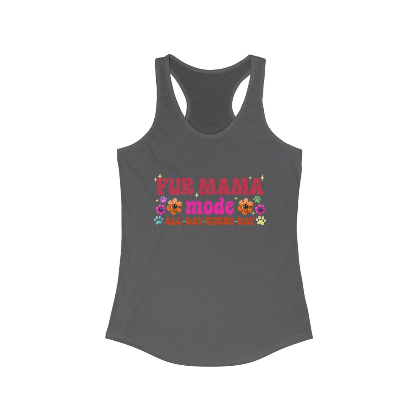 Female Tank Top - Fur Mama (1) - Razor Back