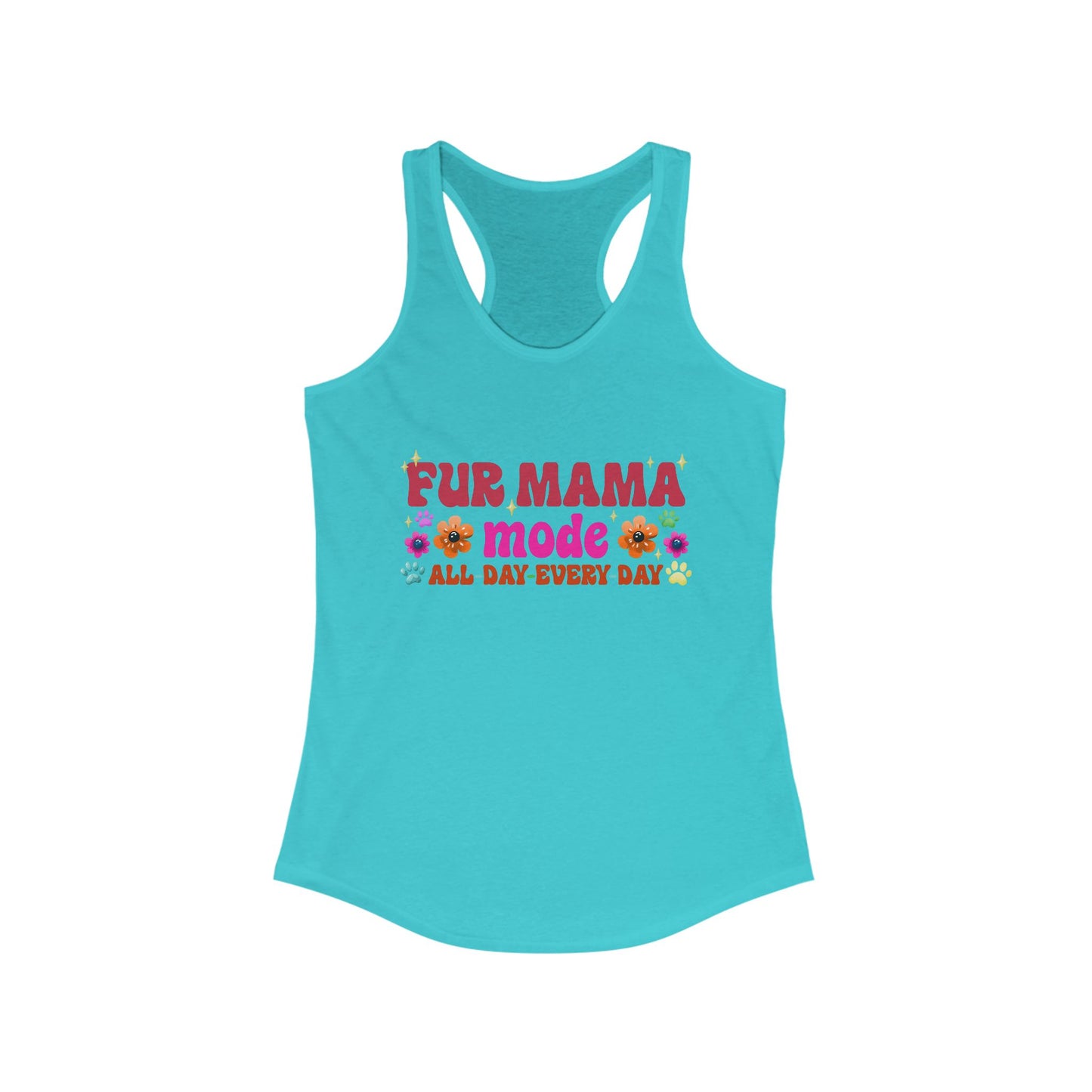 Female Tank Top - Fur Mama (1) - Razor Back