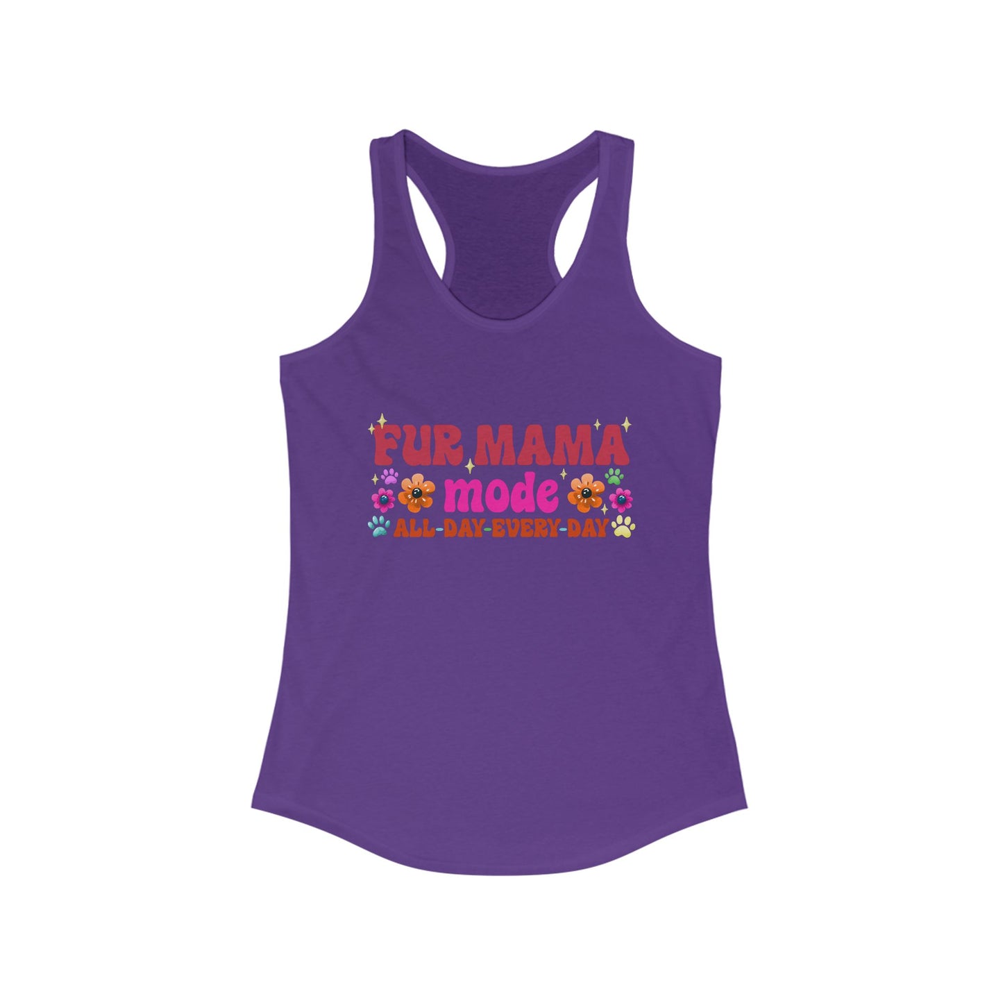 Female Tank Top - Fur Mama (1) - Razor Back