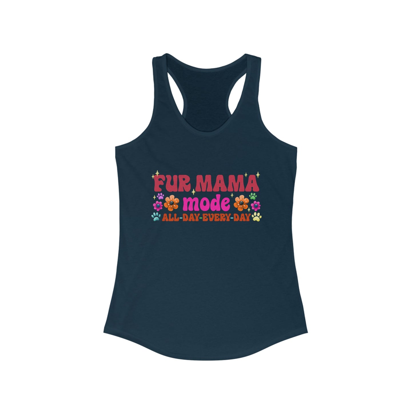 Female Tank Top - Fur Mama (1) - Razor Back