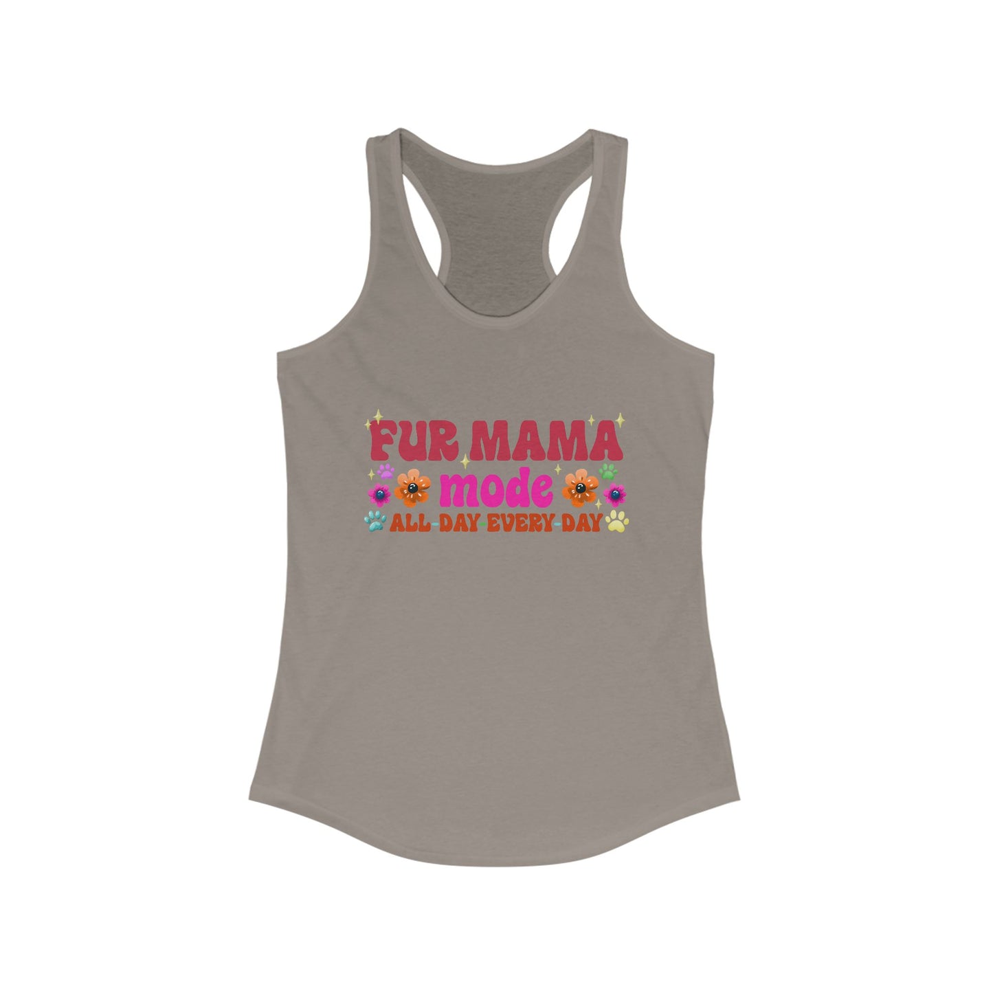 Female Tank Top - Fur Mama (1) - Razor Back