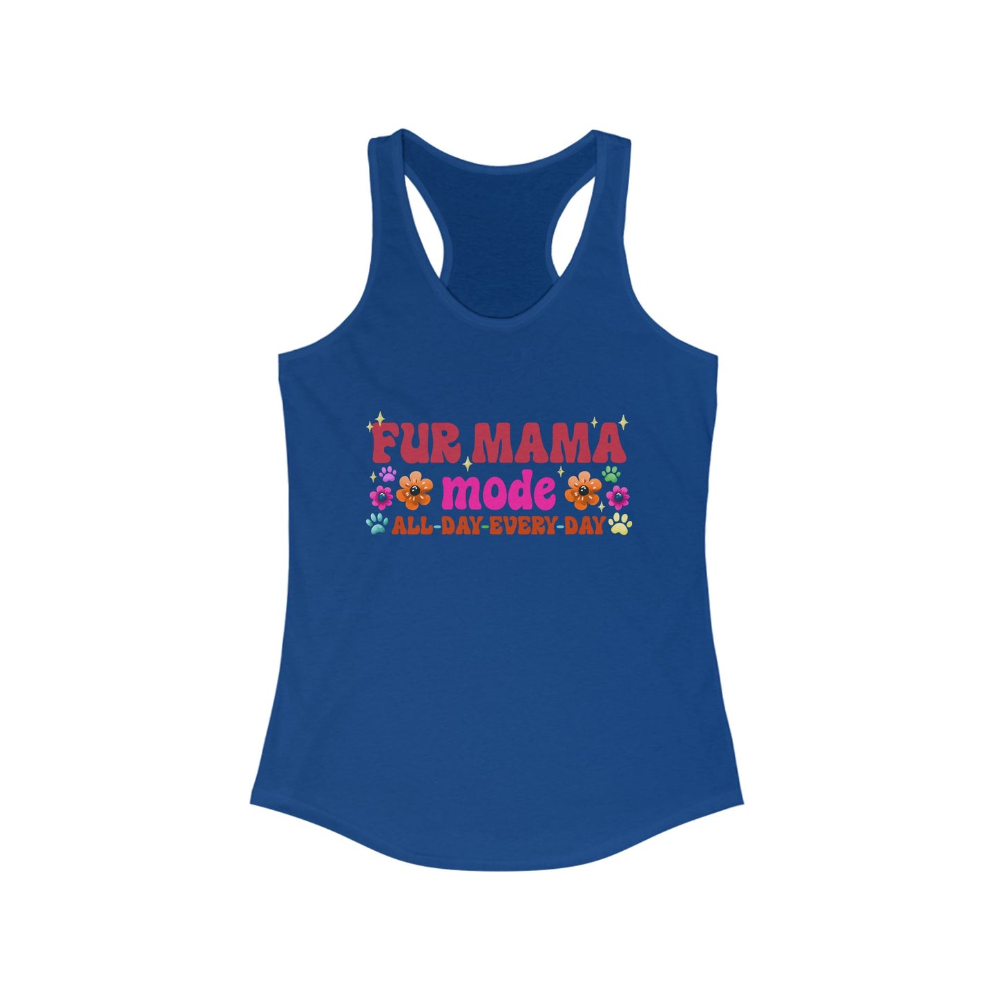 Female Tank Top - Fur Mama (1) - Razor Back