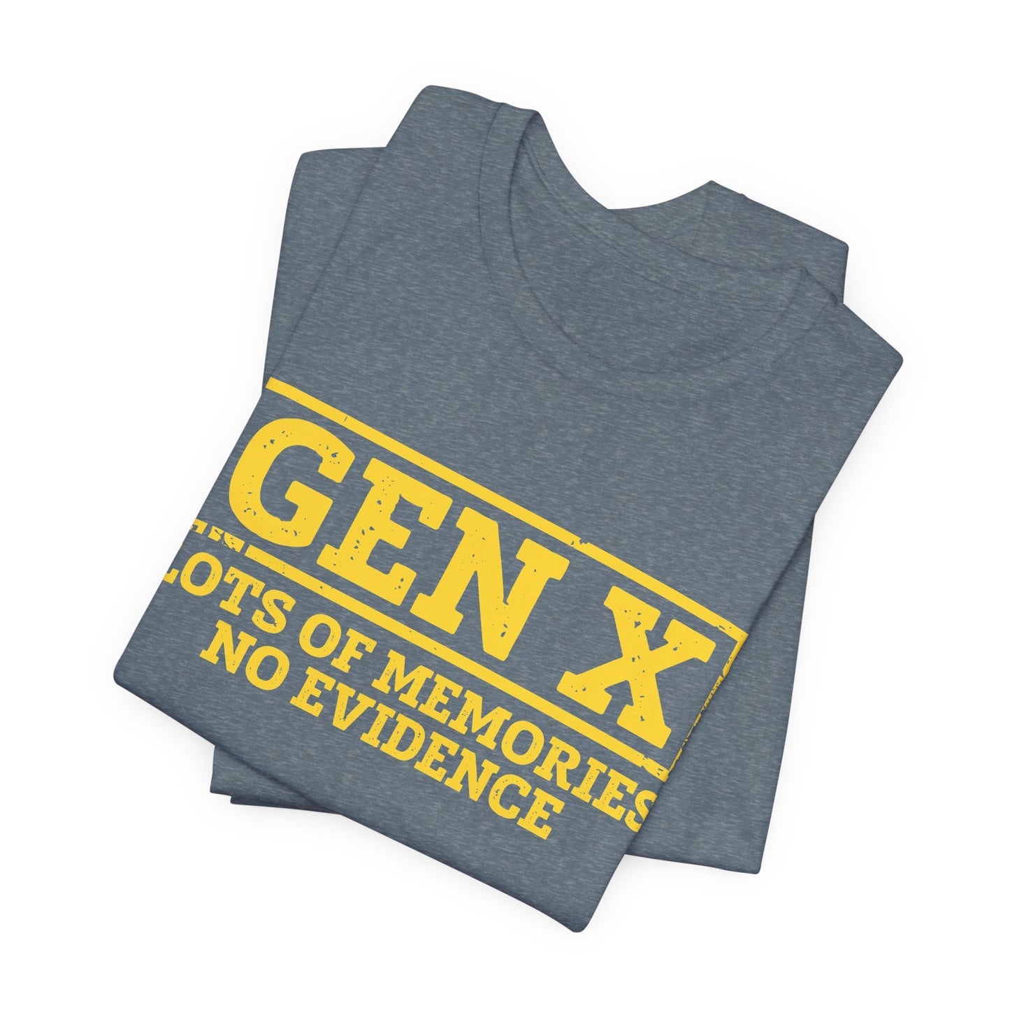 T-shirt - Sarcastic - GenX No Memories (01-yellow)