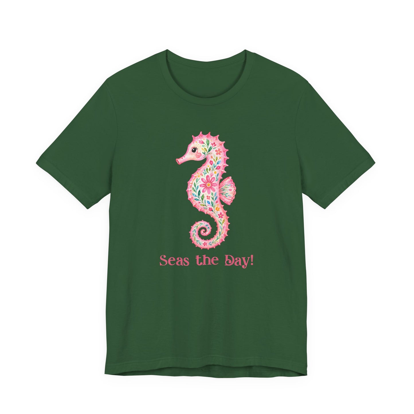 T-Shirt - Animal - Seas the Day Sea Horse (01)