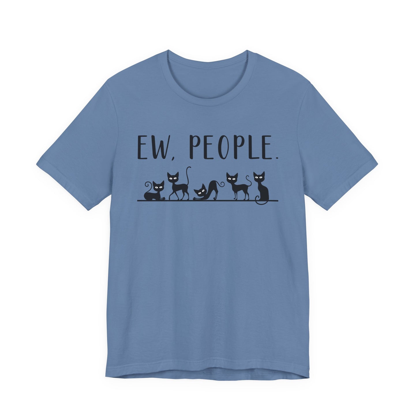 T-Shirt - Animal Lover - Ew People with Black Cats (01)