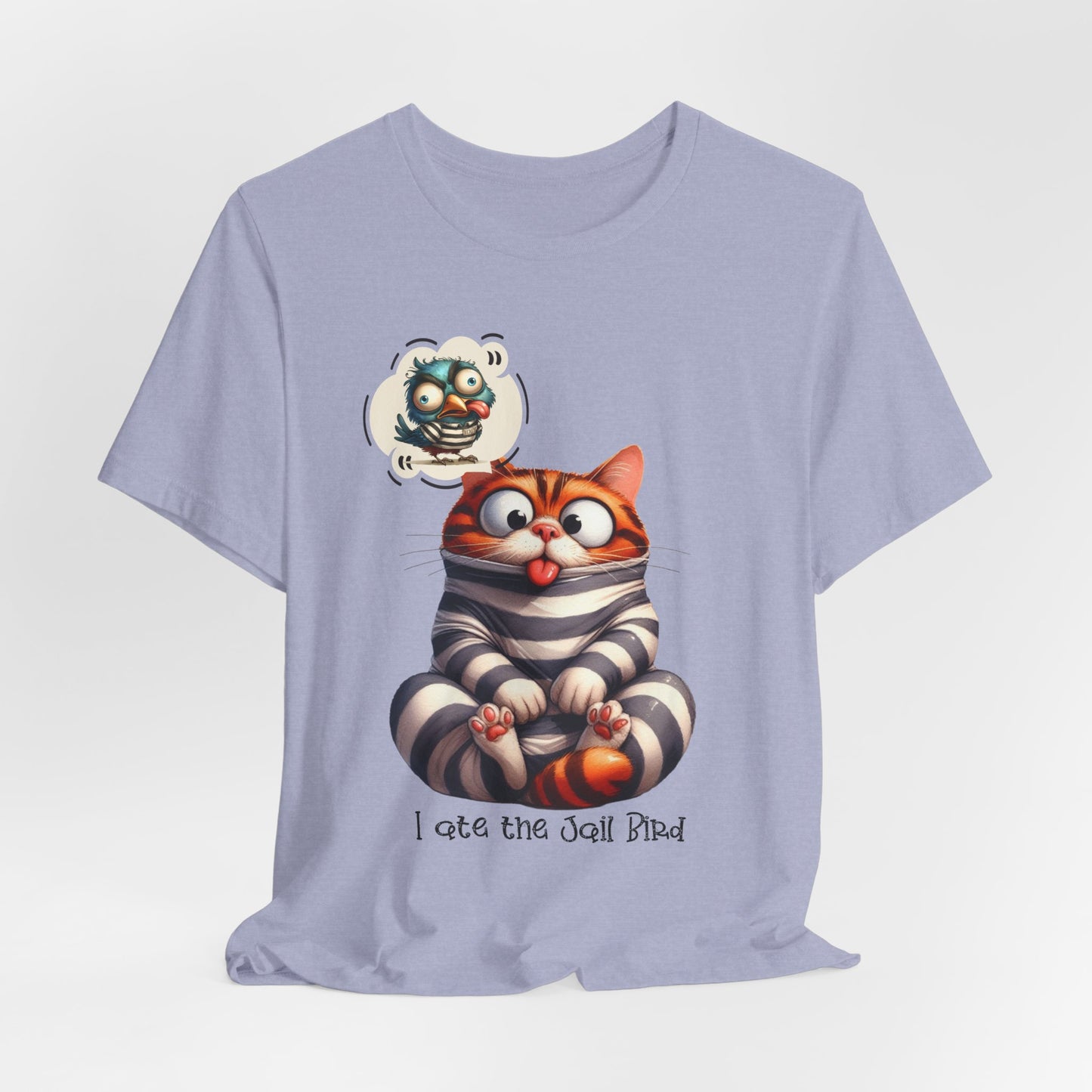 T-Shirt - Animal - Cat - I ate the jail bird (1a)