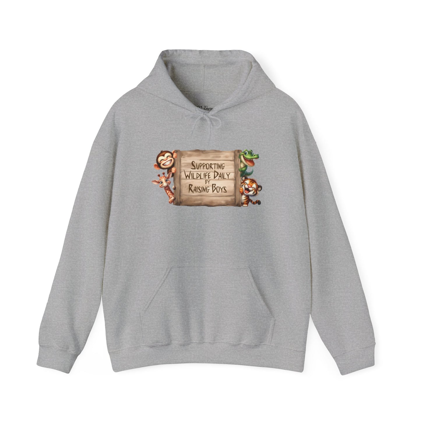 Hoodie - Supporting Wildlife by Raising Boys