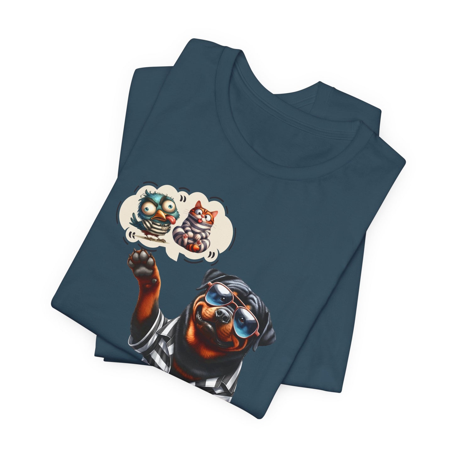 T-Shirt - Animal - Dog - I ate the cat that ate jail bird (1b)
