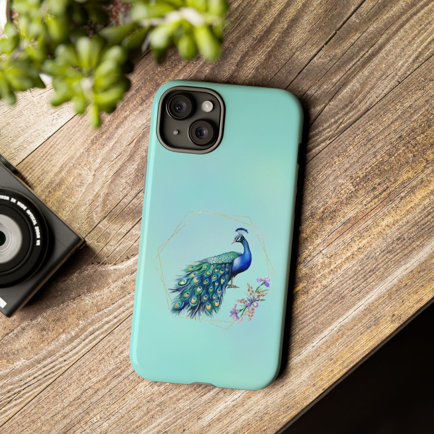 Tough Cell Phone Case - Animal - Peacock (2)