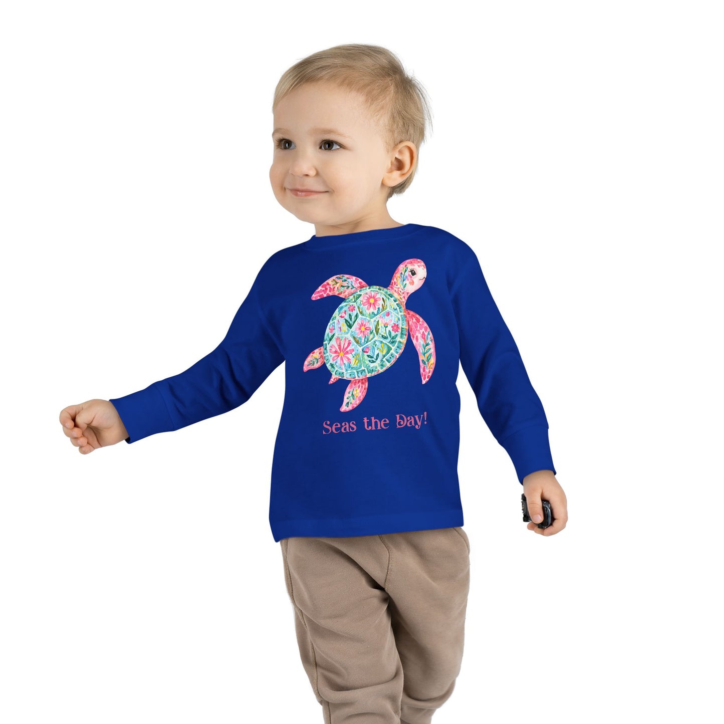 Toddler LS Tee - Animal - Seas the Day Turtle (01)
