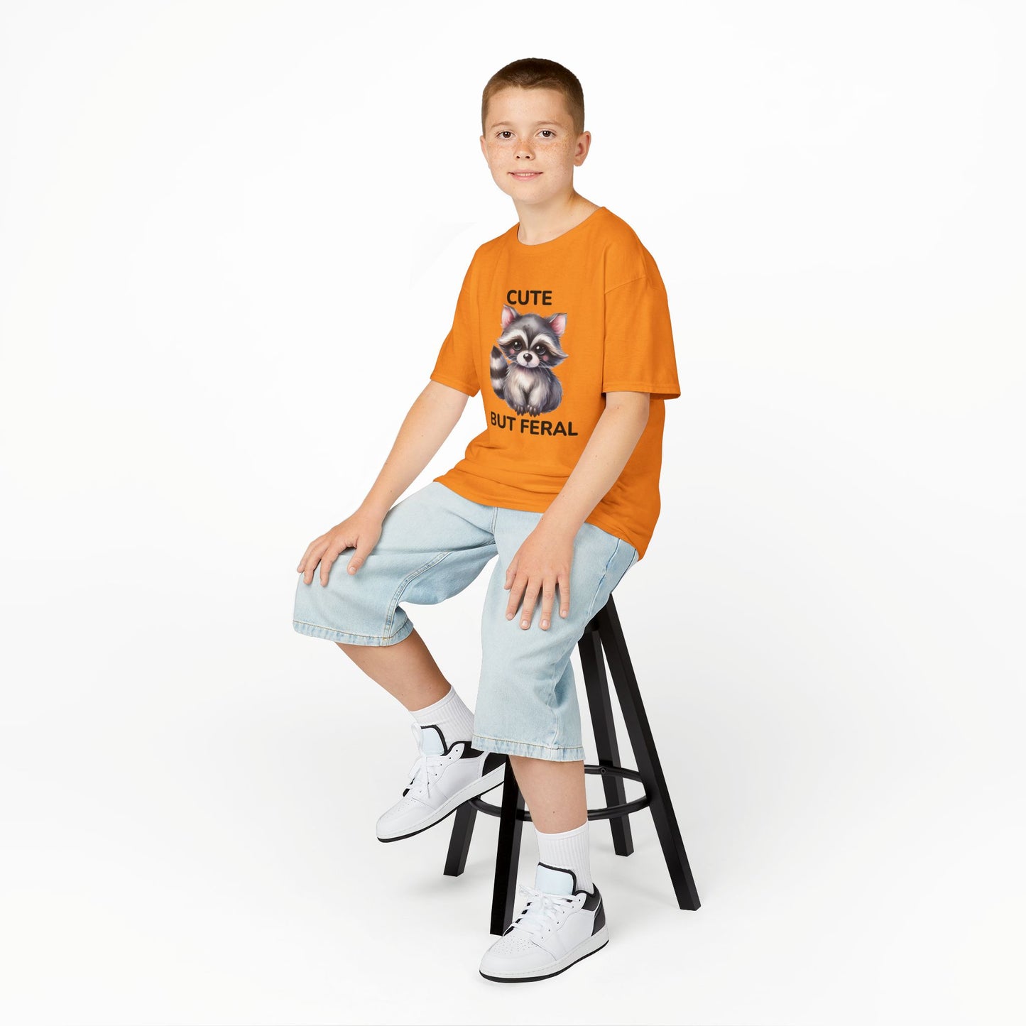 Child Tee - Animal / Racoon - Cute but Feral (02)