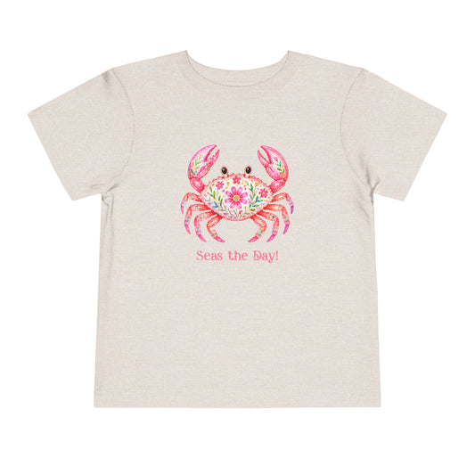 Toddler Tee - Animal - Seas the Day Crab (01)