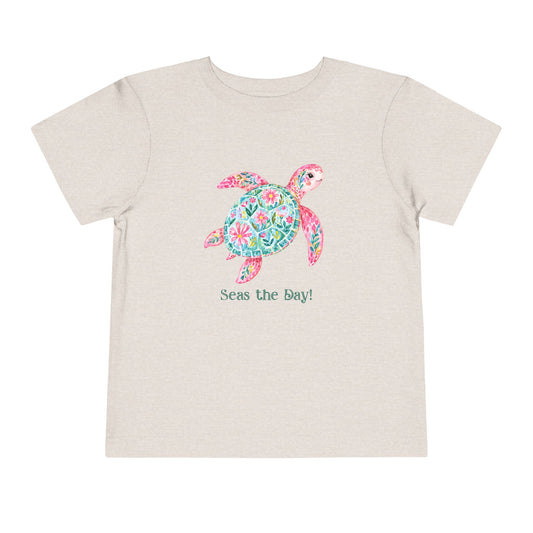 Toddler Tee - Animal - Seas the Day Turtle (01)