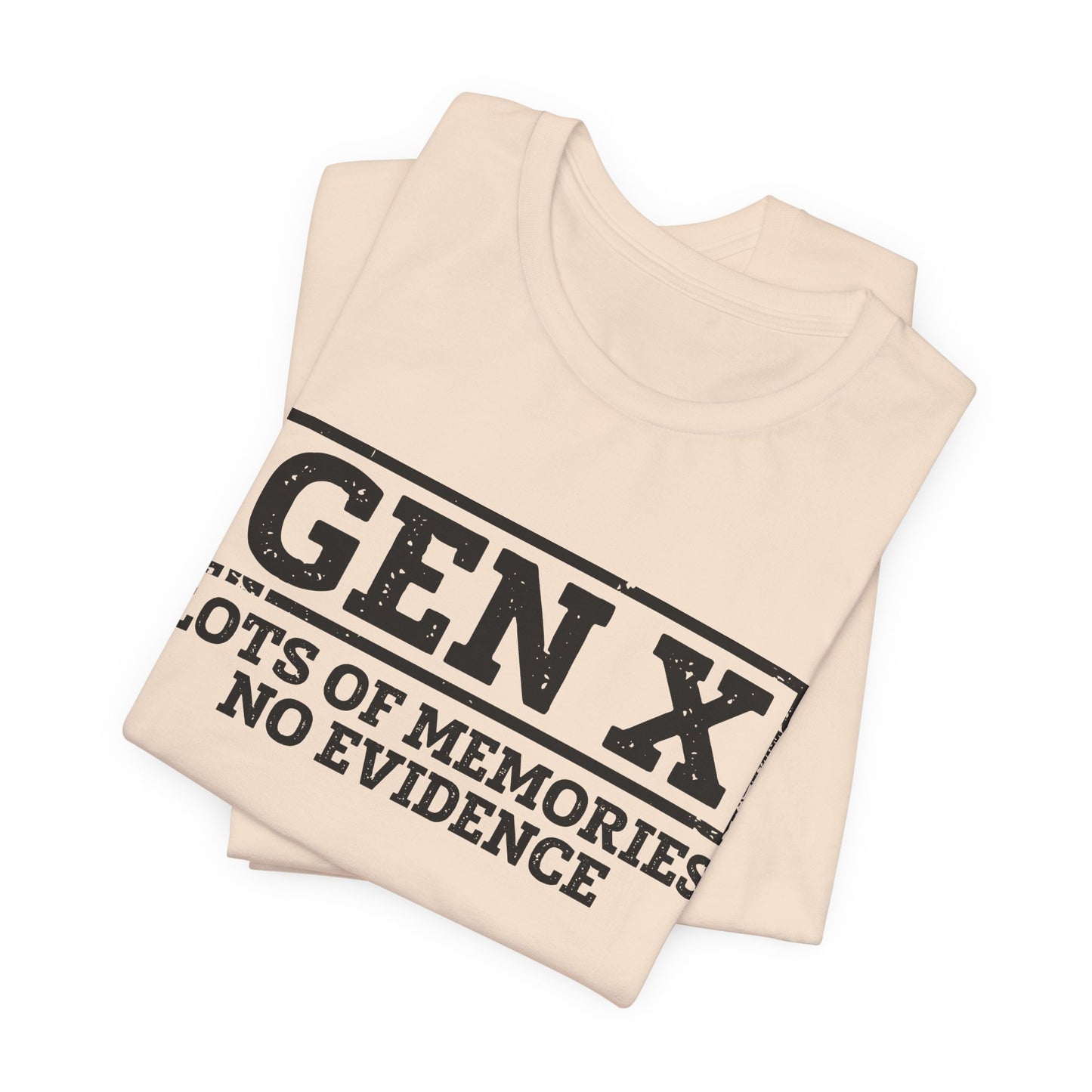 T-shirt - Sarcastic - GenX No Memories (01-black)