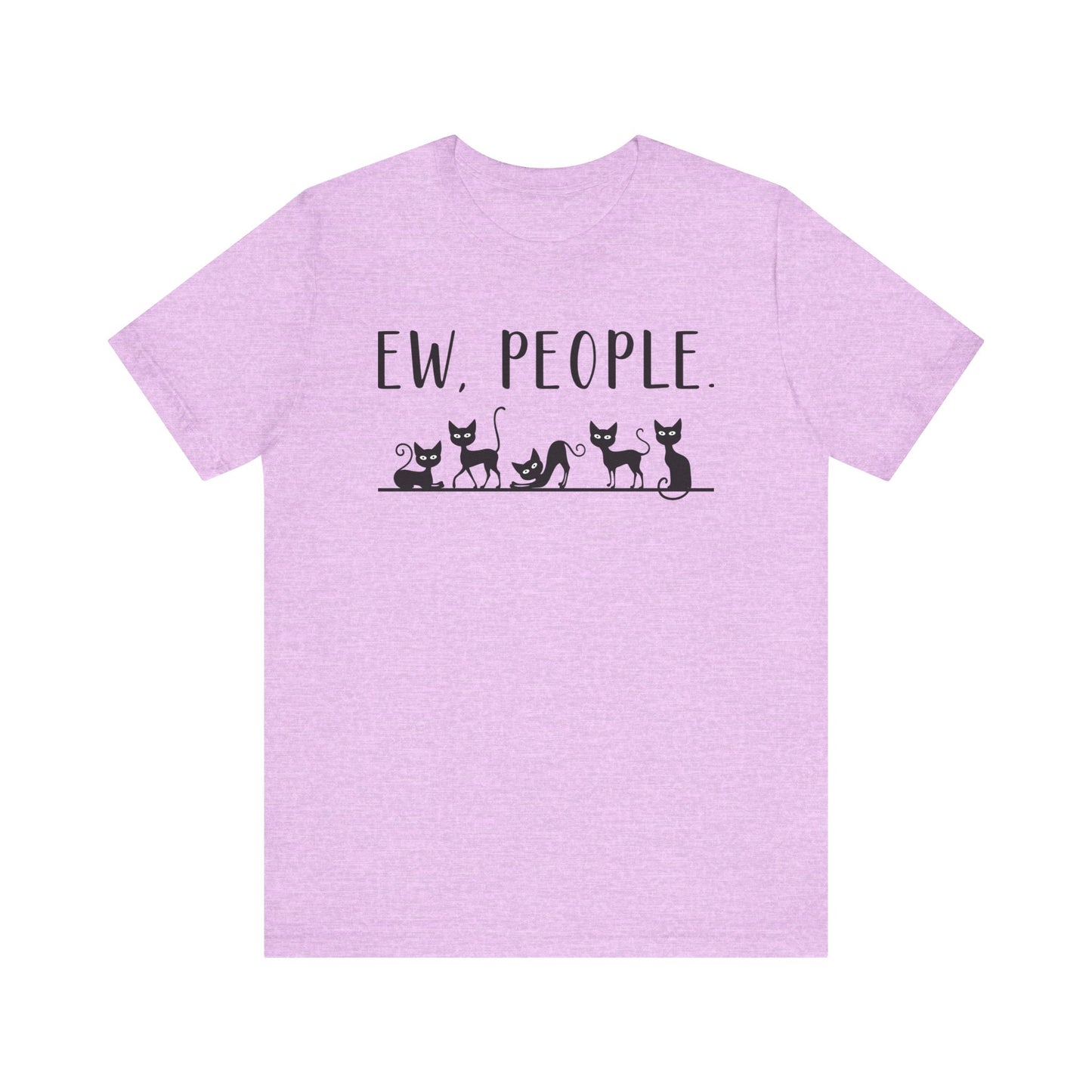 T-Shirt - Animal Lover - Ew People with Black Cats (01)