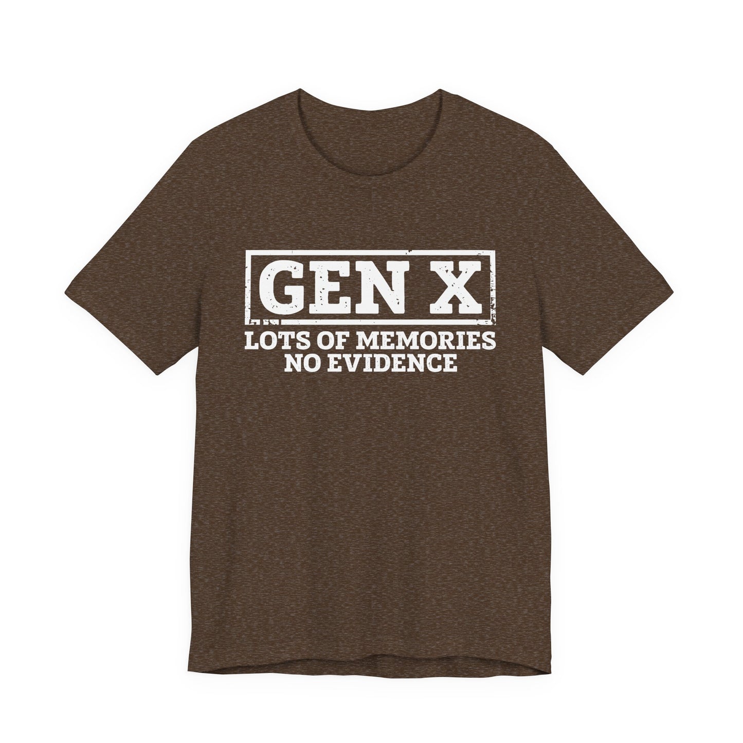T-shirt - Sarcastic - GenX No Memories (01-white)