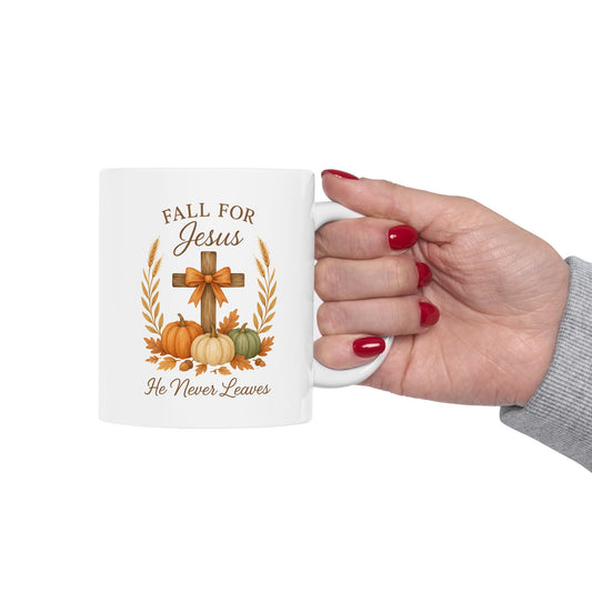 Ceramic Mug - Faith - Fall for Jesus (01 Autumn)