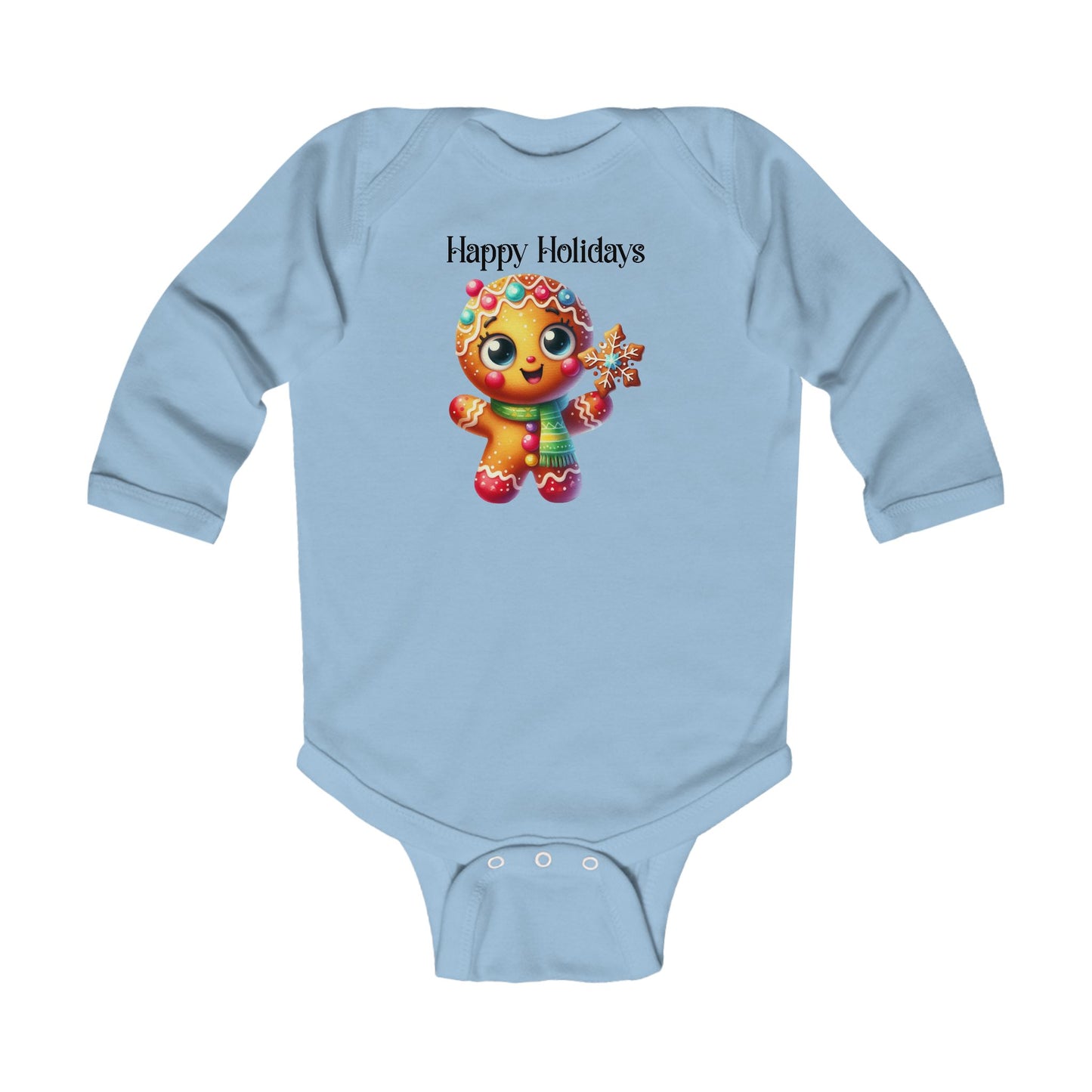 Onesie - Christmas - Gingerbread - Happy Holidays (03)