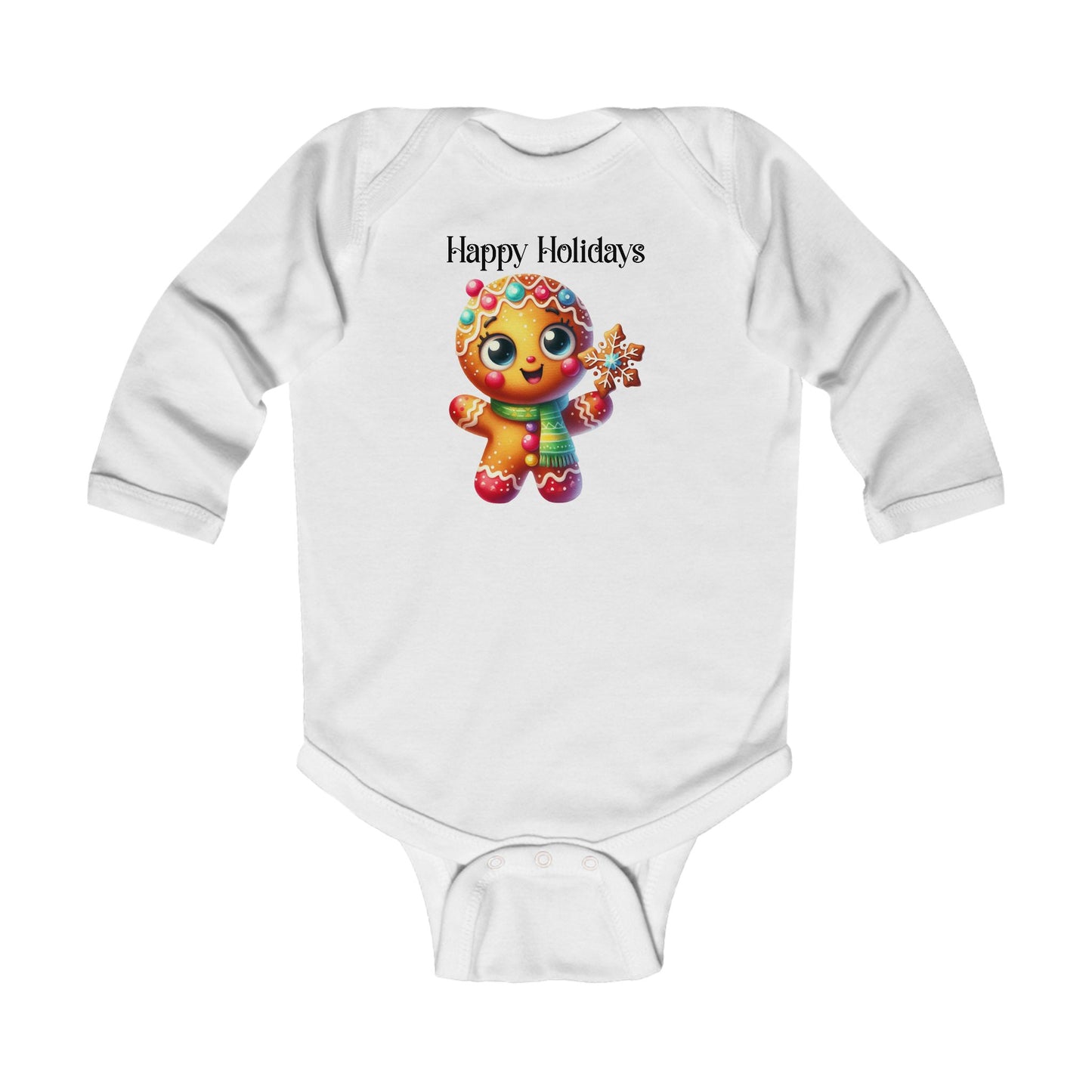 Onesie - Christmas - Gingerbread - Happy Holidays (03)
