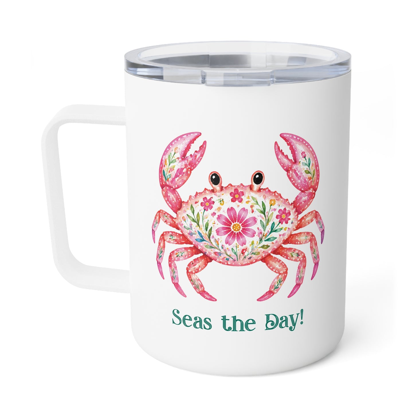 Insulated Mug - Animal - Seas the Day Crab (01)