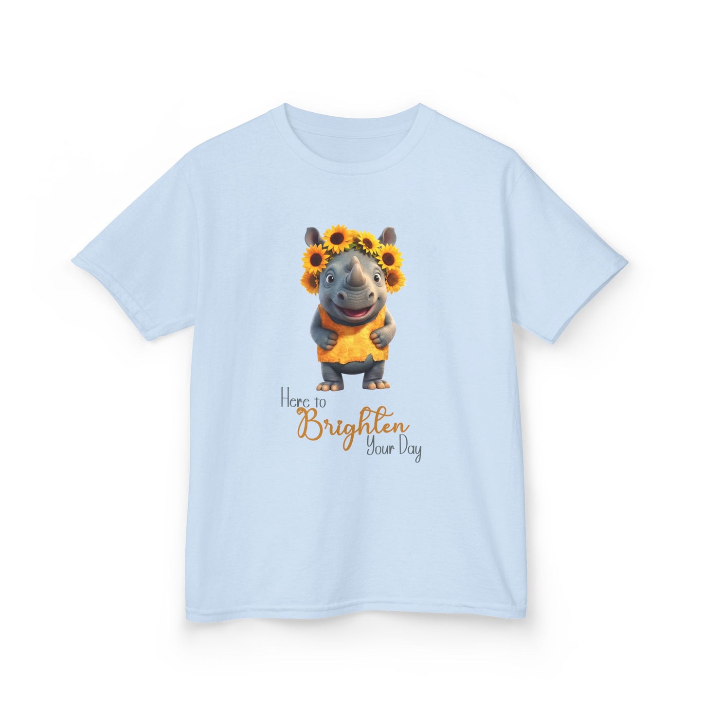Child Tee - Animal - Here to Brighten, Rhino (01)