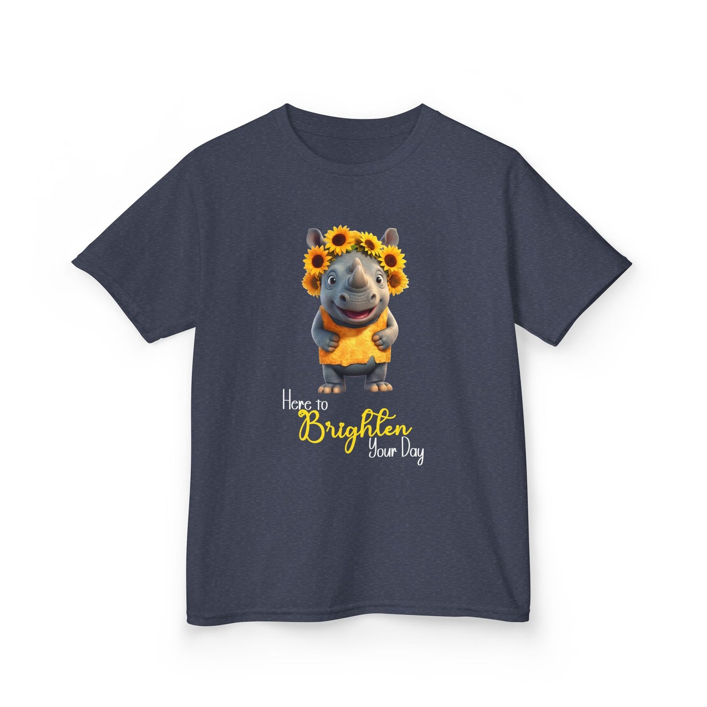 Child Tee - Animal - Here to Brighten, Rhino (01)