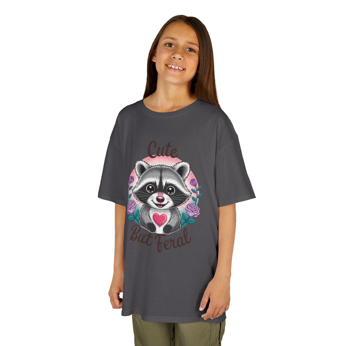 Child Tee - Animal / Racoon - Cute but Feral (01)