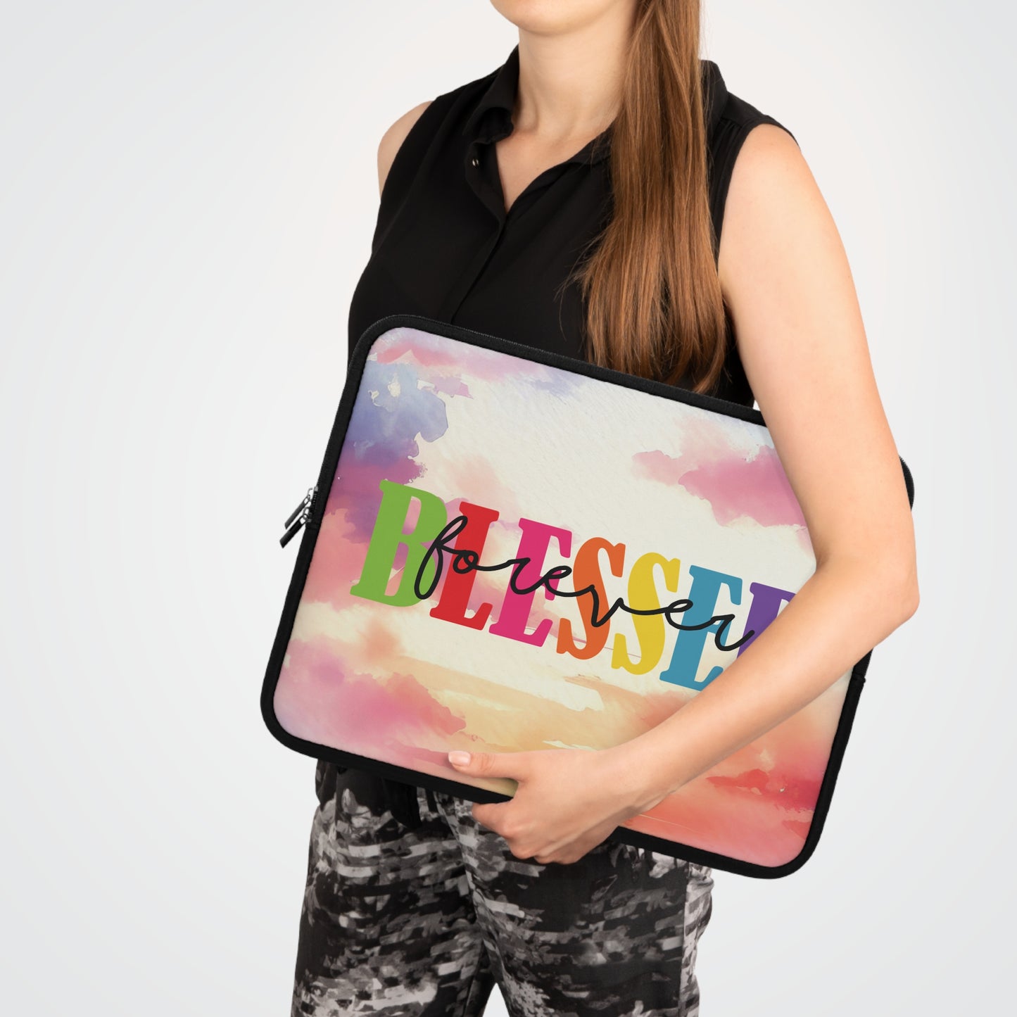 Laptop / Tablet Sleeve - Faith - Blessed Forever (1)