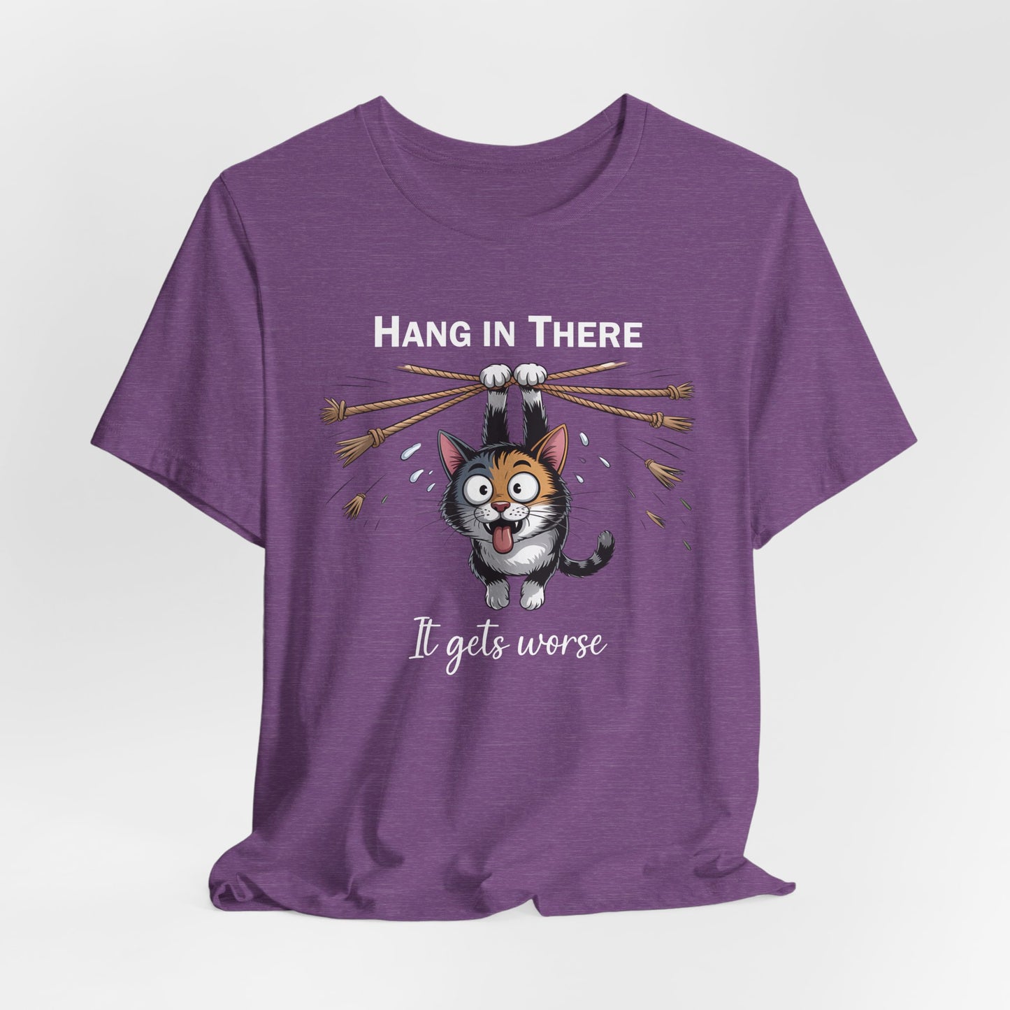 T-Shirt - Animal - Cat - Hang in there (1b)