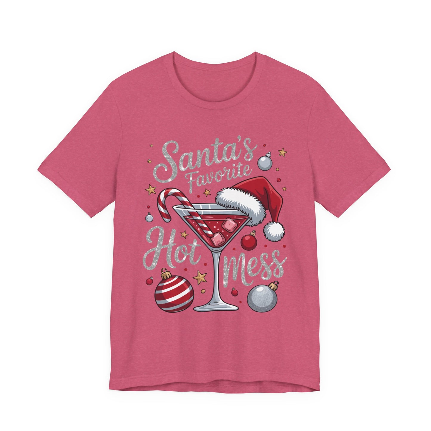 T-shirt - Christmas - Santa's Fav. Hot Mess (01)