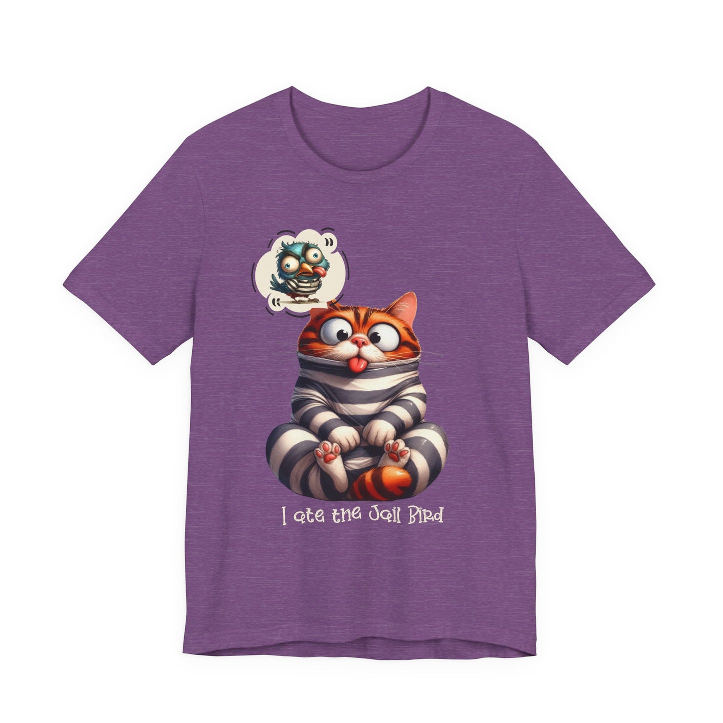 T-Shirt - Animal - Cat - I ate the jail bird (1B)