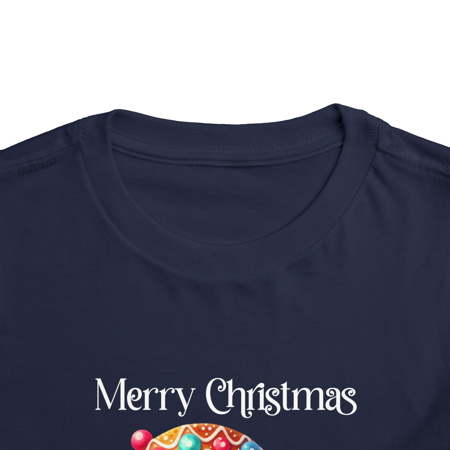 Toddler Tee - Christmas - Gingerbread - Merry Christmas (03a)