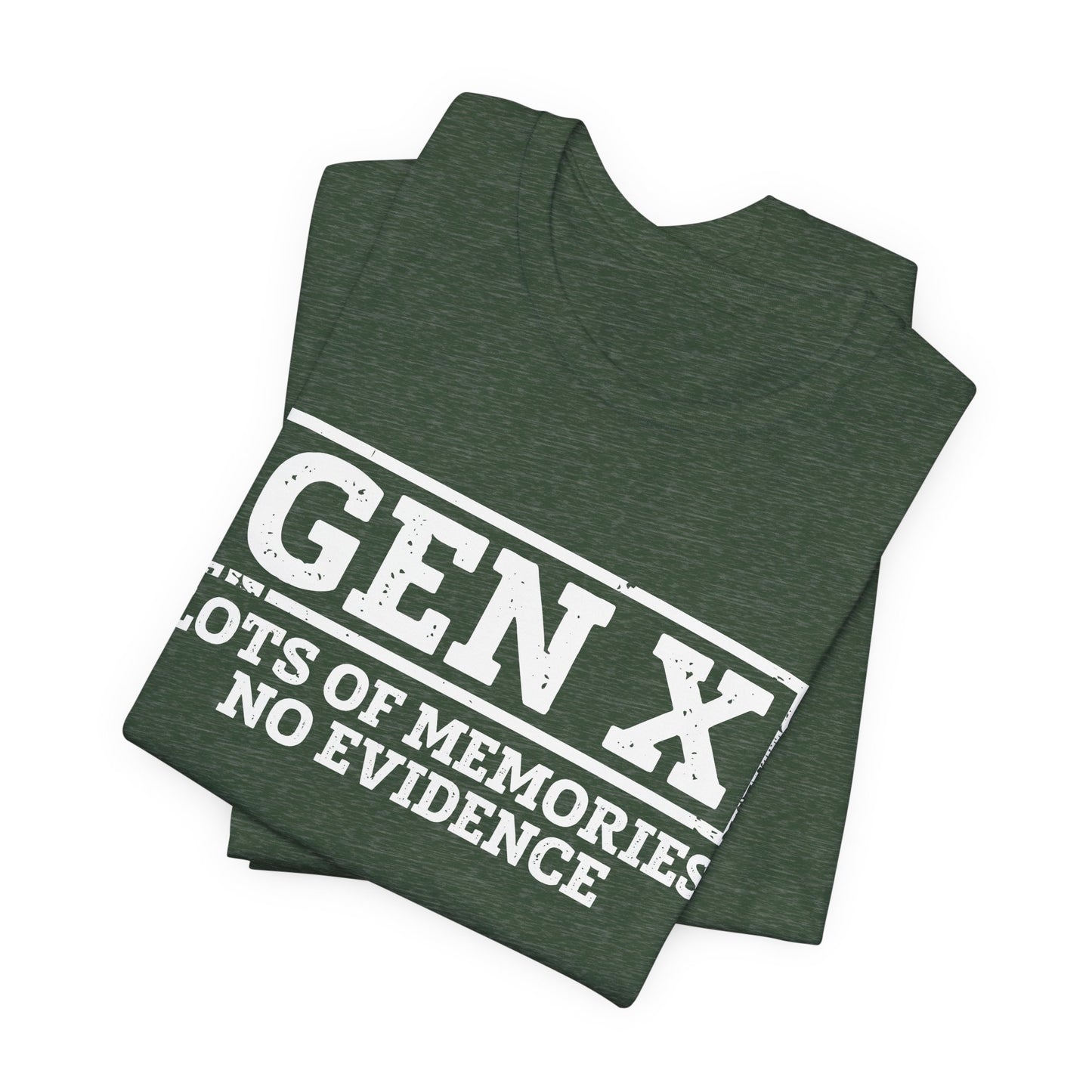 T-shirt - Sarcastic - GenX No Memories (01-white)