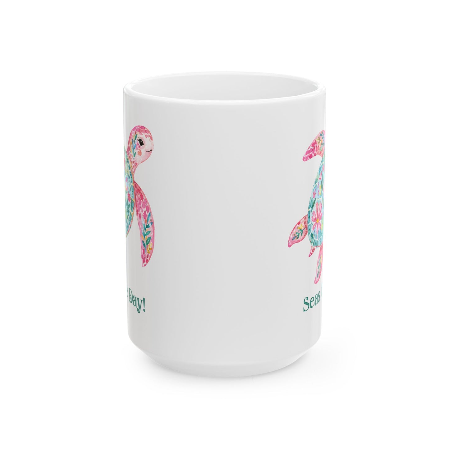 Ceramic Mug - Animal - Seas the Day Turtle (01)