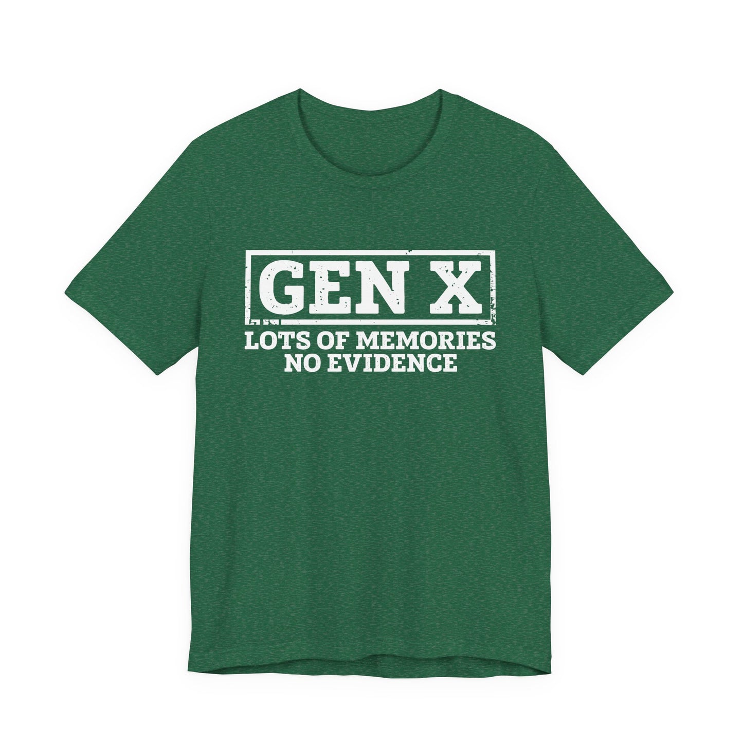 T-shirt - Sarcastic - GenX No Memories (01-white)