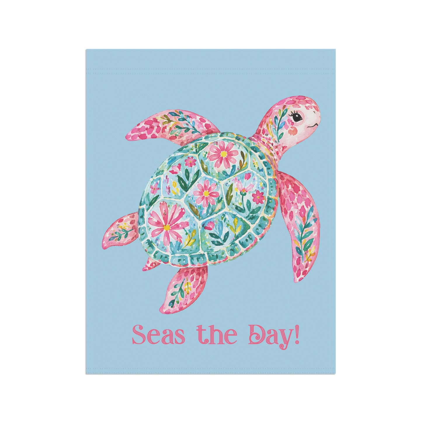 Garden Flag - Season -  Seas the Day Turtle (01)