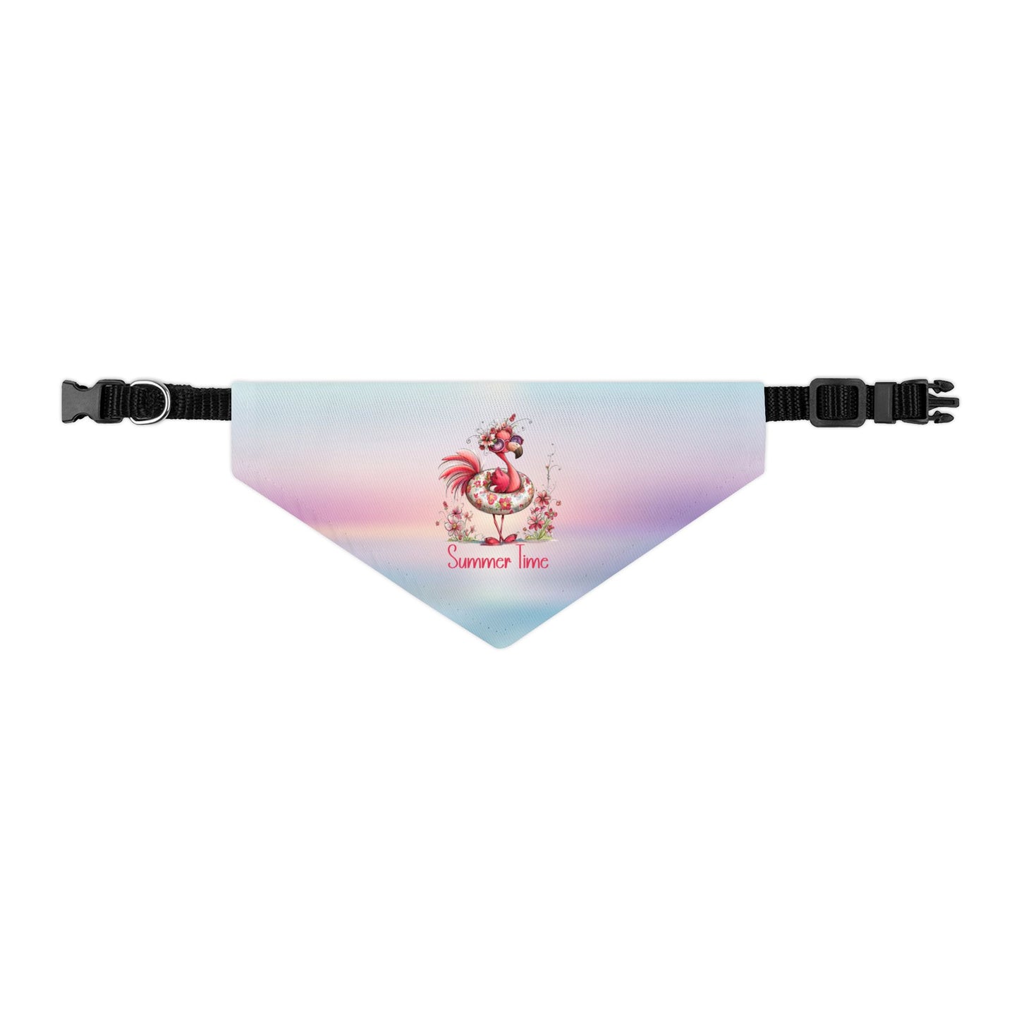 Pet Item - Bandana Collar - Flamingo - Summer Time (01)