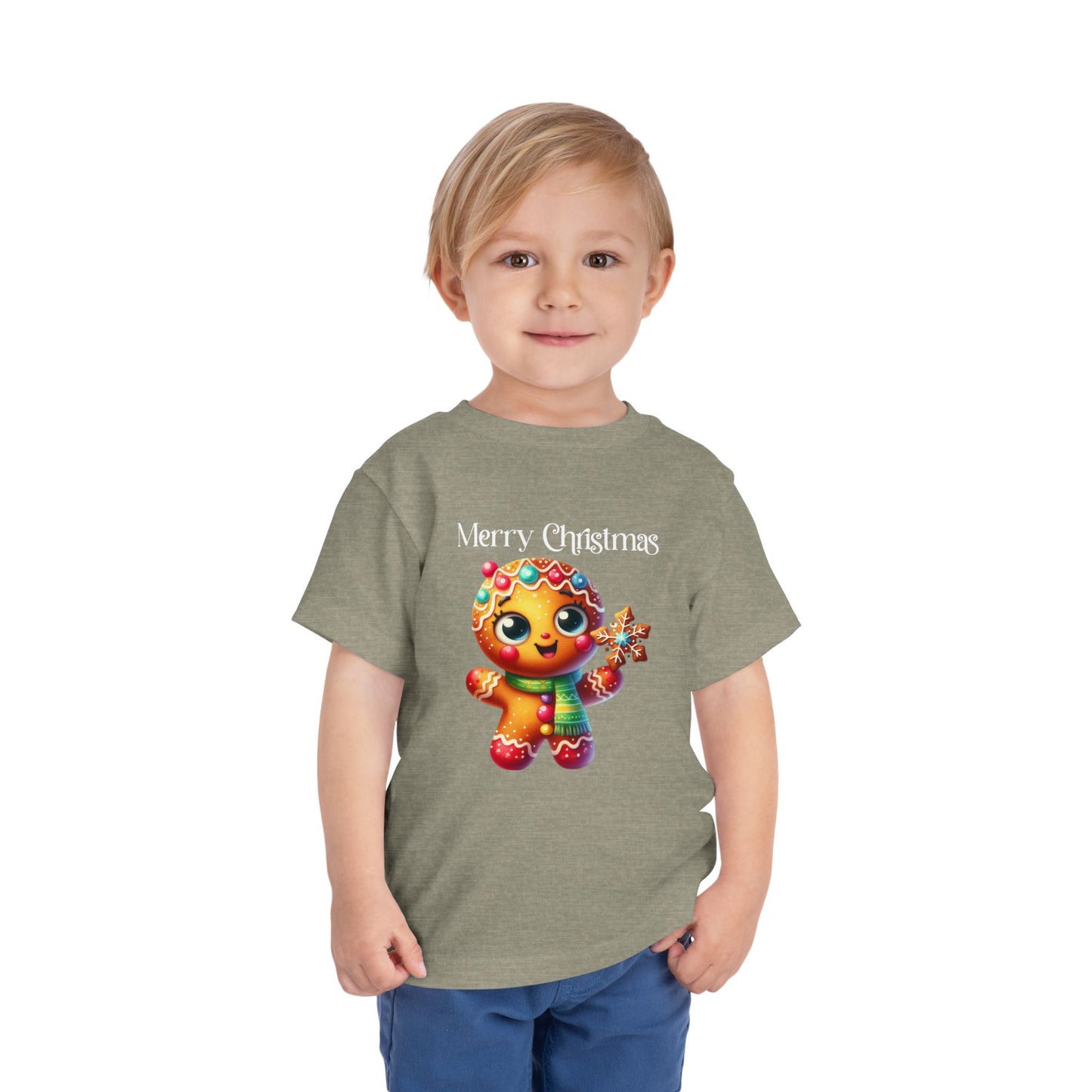 Toddler Tee - Christmas - Gingerbread - Merry Christmas (03a)