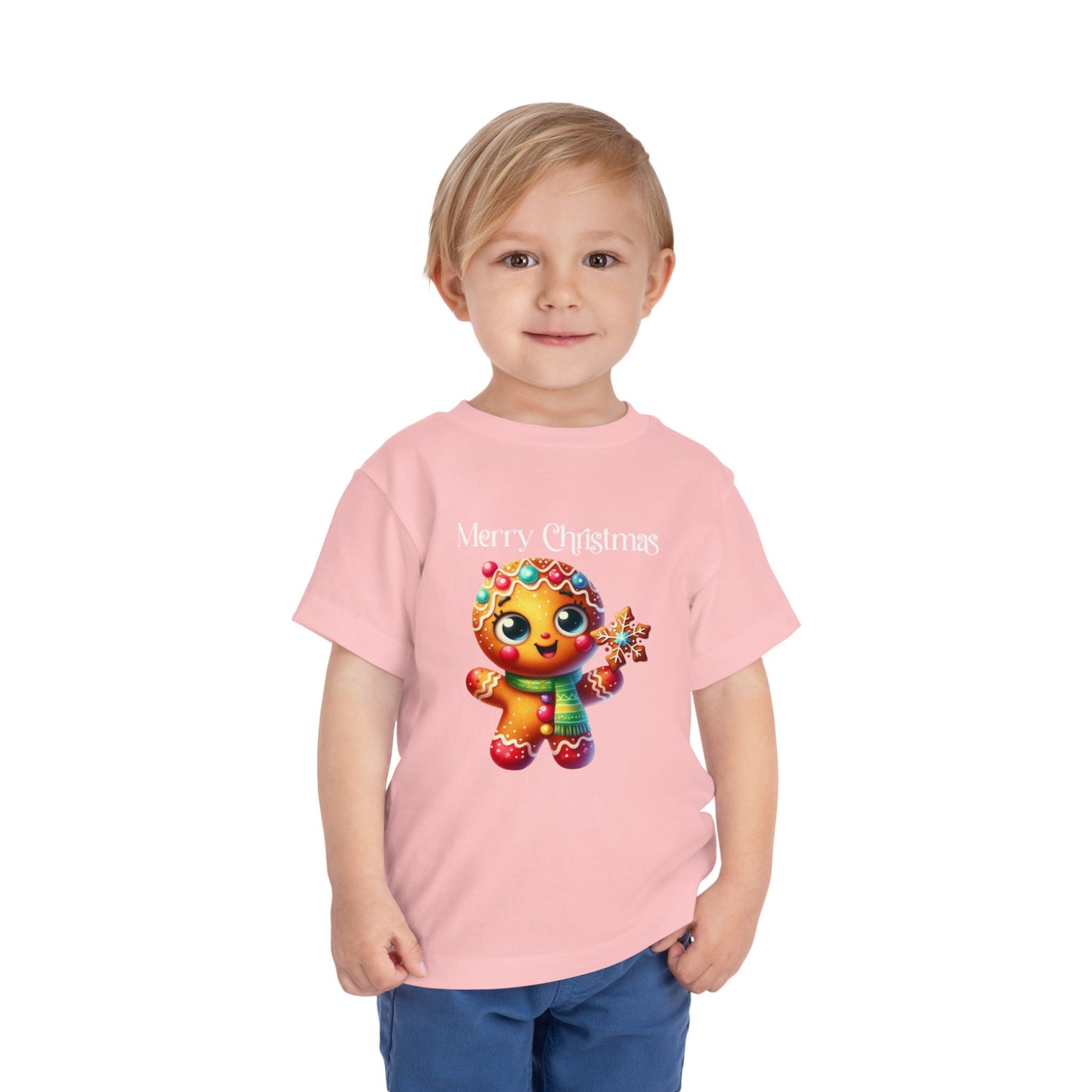 Toddler Tee - Christmas - Gingerbread - Merry Christmas (03a)