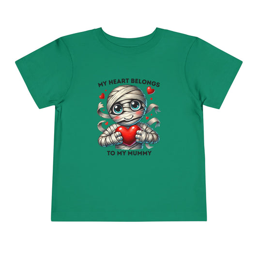 Toddler Tee - Halloween - My Heart Belongs to My Mummy (1a)