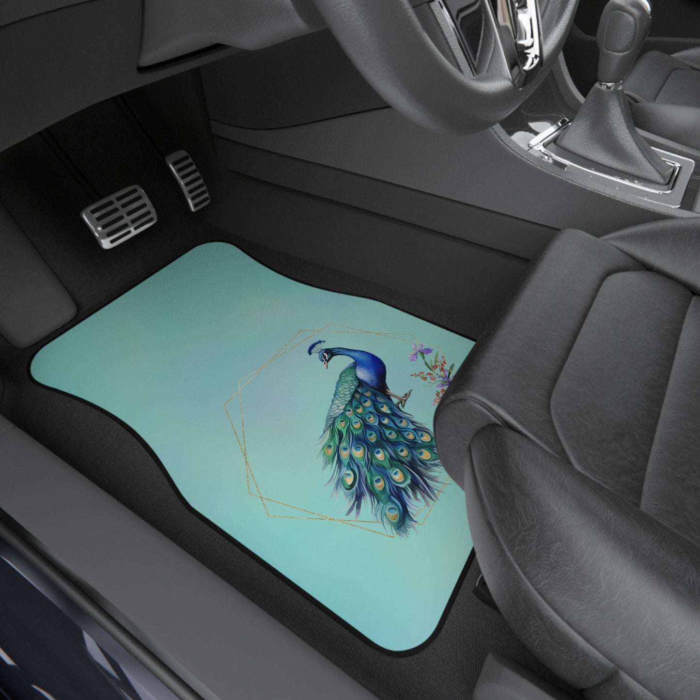 Car Mats - Animal -Peacock (2)