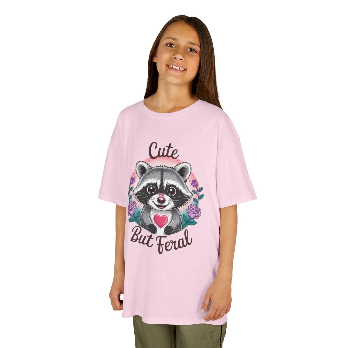 Child Tee - Animal / Racoon - Cute but Feral (01)