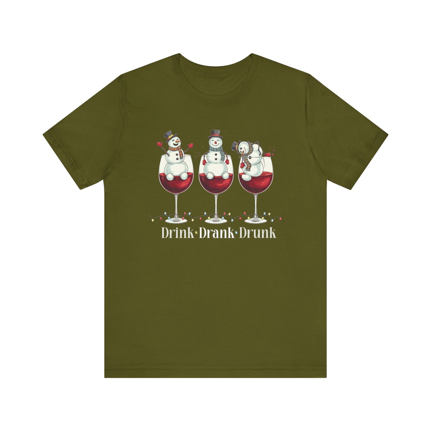T-shirt - Christmas - Wine Snowmen (01)