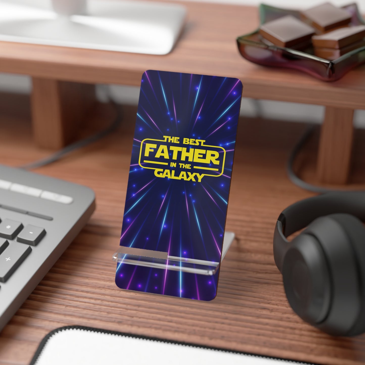 Phone Stand - Dad - Best Father in Galaxy (1)