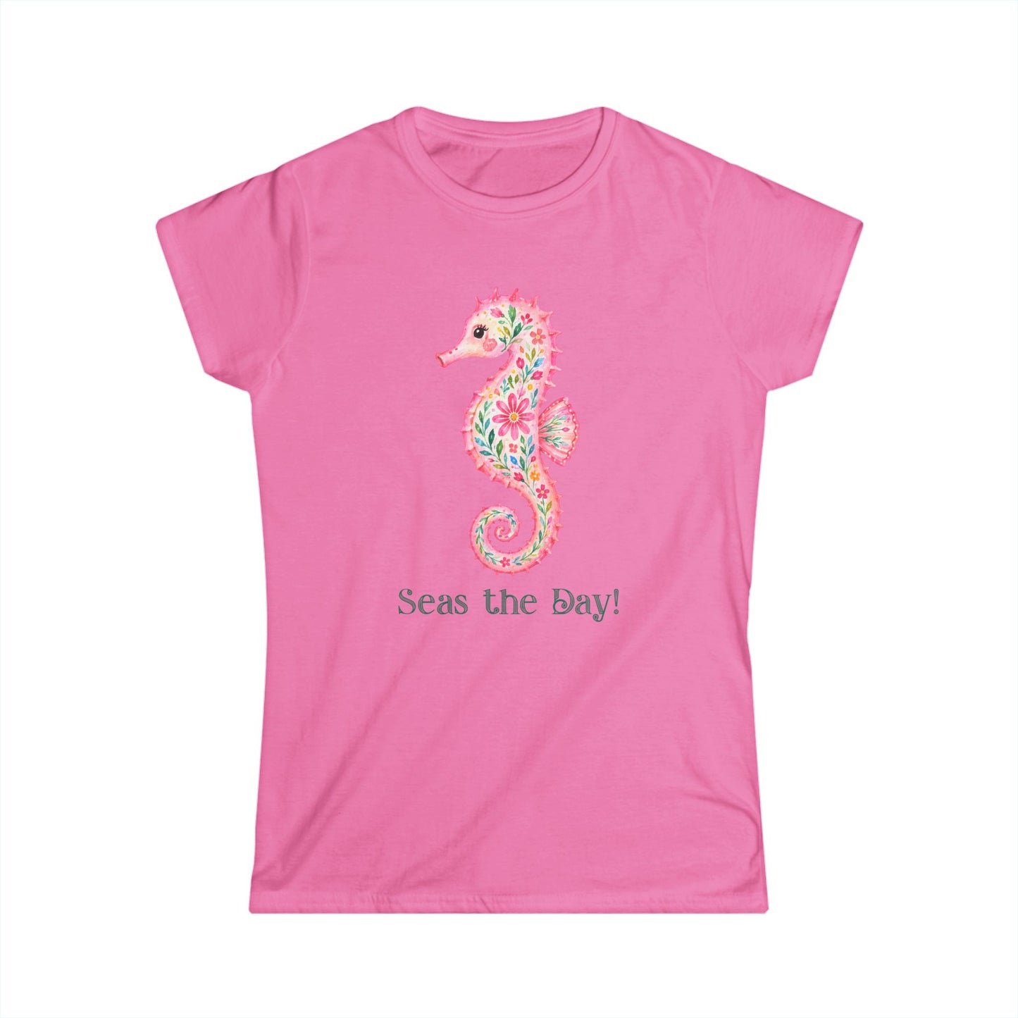 Female T-Shirt - Animal - Seas the Day Sea Horse (01)