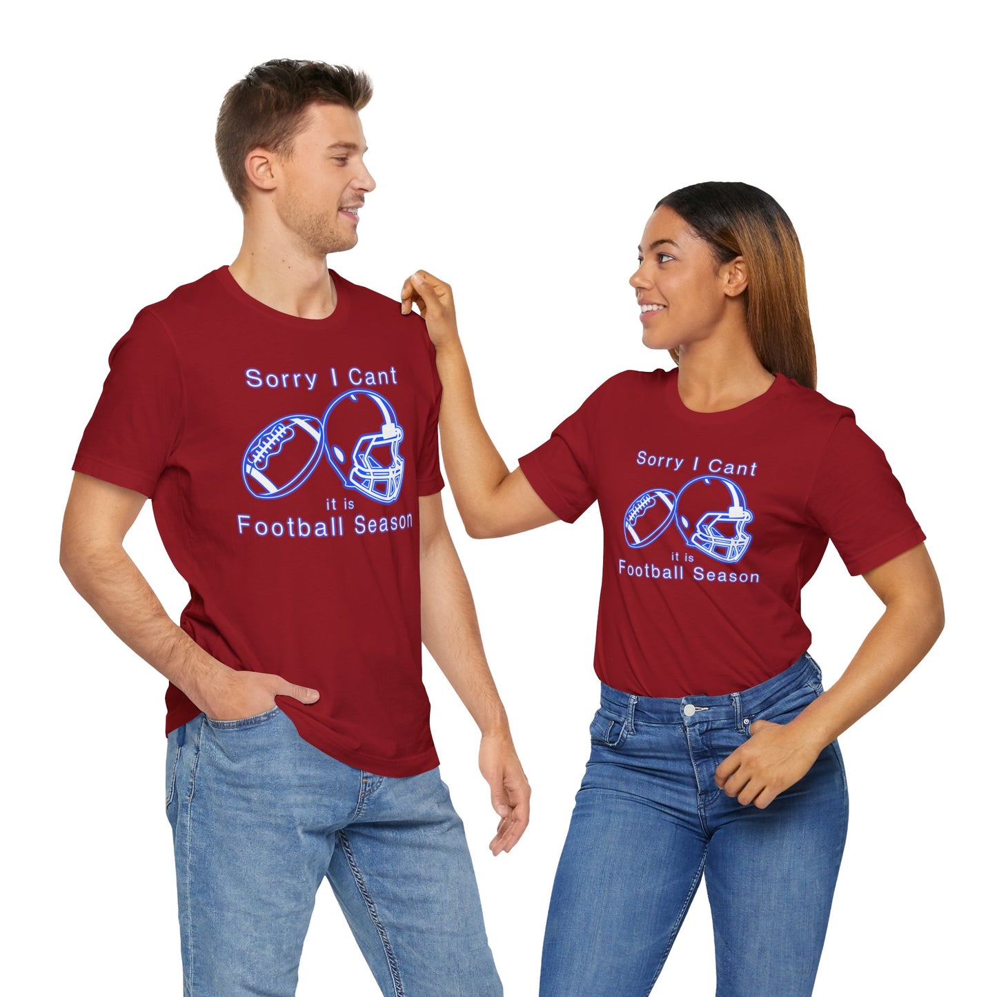 T-shirt - Football - Sorry I Cant (01i)