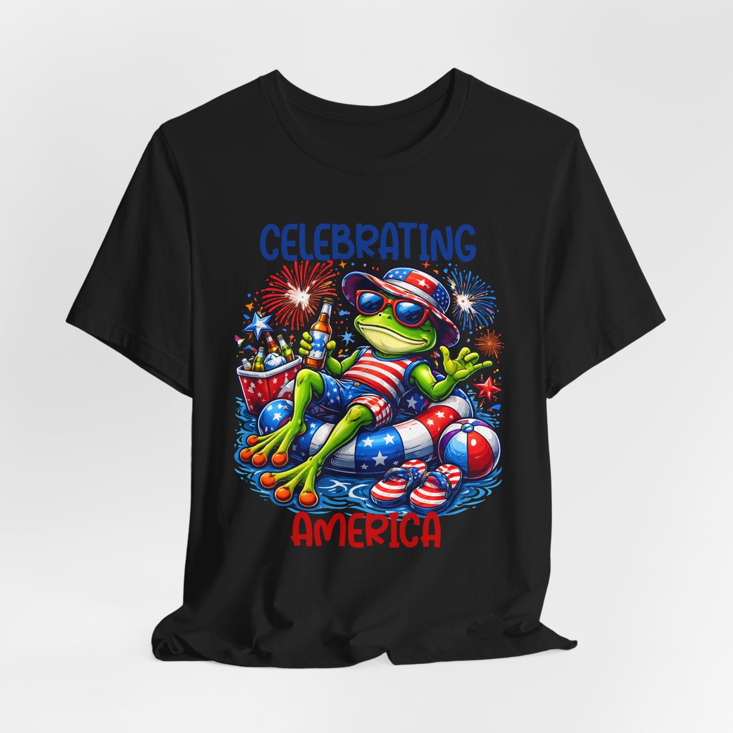 T-Shirt - American - Celebrating America Frog 01